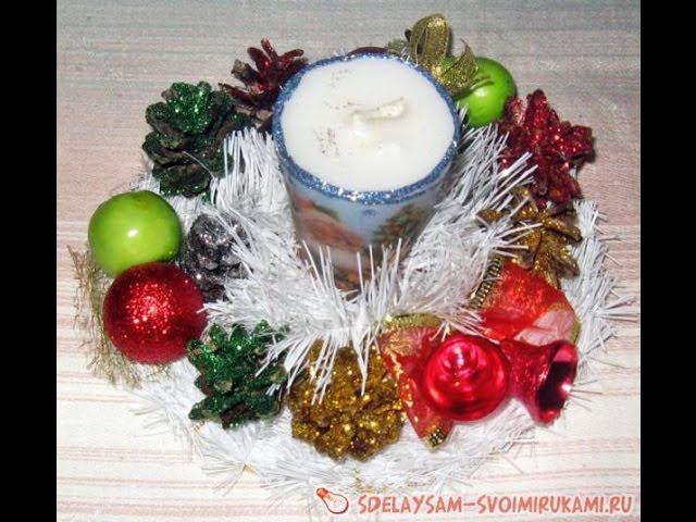 Новогодние композиции своими руками смотреть онлайн