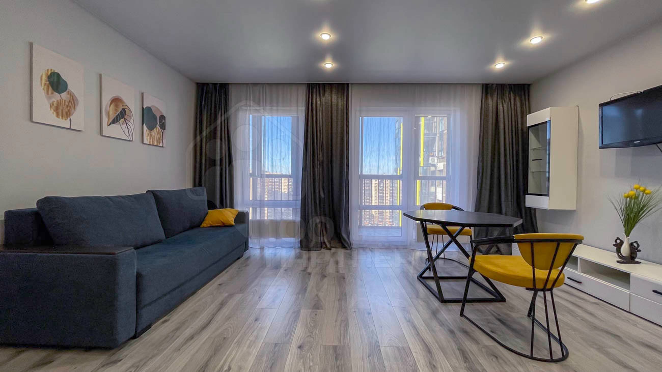 Рум-тур по квартире студия в ЖК «4 Солнца», ул. Седова, 71/1 (аренда) смотреть онлайн