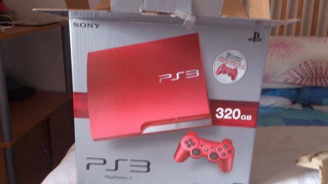 Red PS3 320gb Slim Unboxing смотреть онлайн