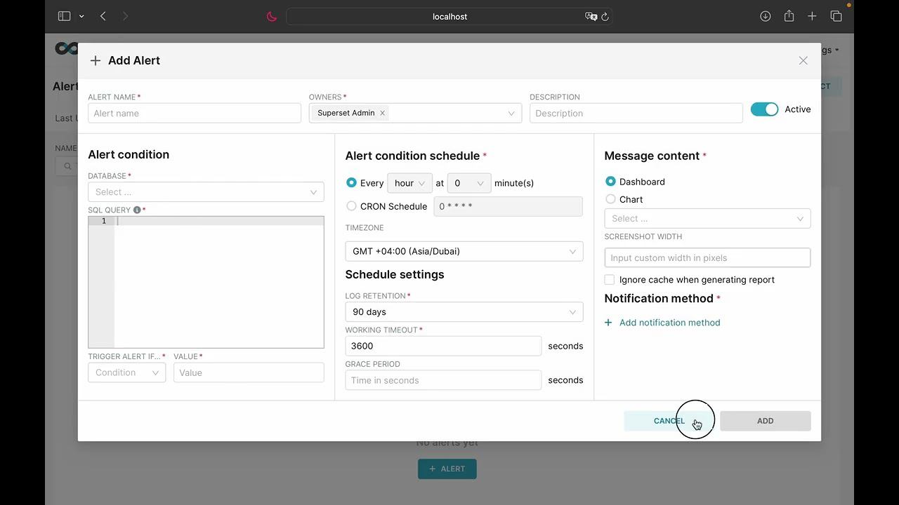 Screencast Superset 6 - Alerts & Reports