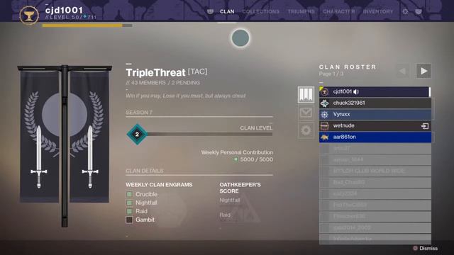 NEED AN ACTIVE DESTINY 2 CLAN? JOIN TRIPLETHREAT!! Clan Recruitment Destiny 2 смотреть онлайн