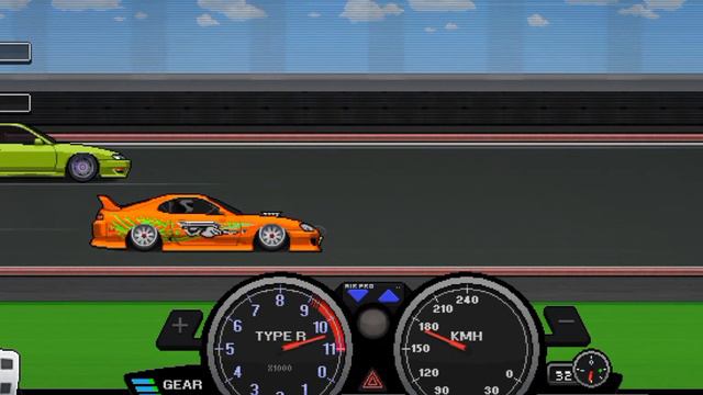 Toyota Supra Mk4 Vs Nissan GT-R R34 In Pixel Car Racer #supramk4  #nissan  #games #gtr