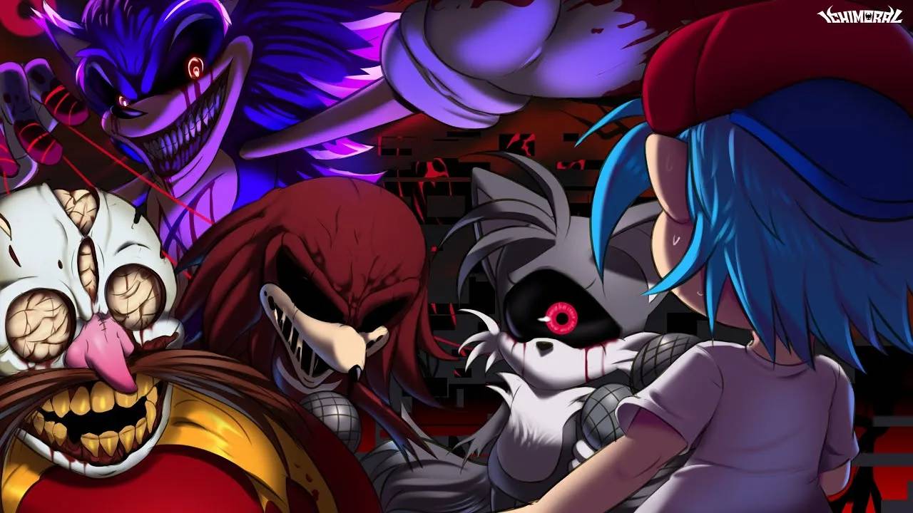 Friday Night Funkin' vs Sonic.exe: Triple trouble encore смотреть онлайн