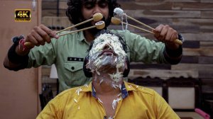 Baba Sen Jr Relaxing Face Massage To Vikram _ Indian Massage