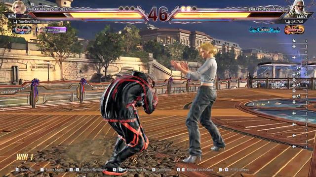 Tekken 8 Nina vs Leroy 1 смотреть онлайн