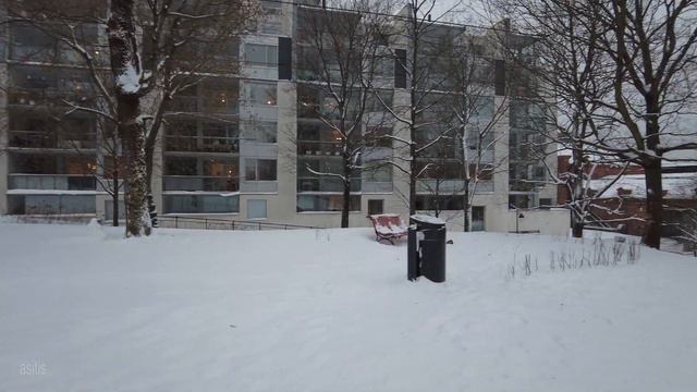 So Much Snow In Helsinki Finland! Winter Walk On January 13 2021
