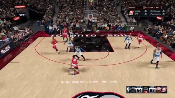 NBA 2K16 east vs west game winner