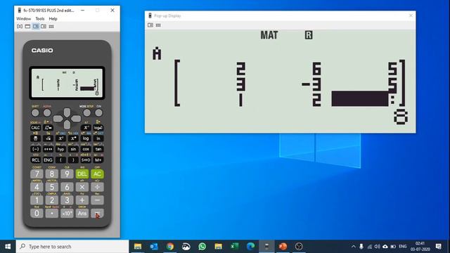 How to do Inverse of a matrix on calculator Casio fx-991ES Plus 2nd Edition [2020] смотреть онлайн