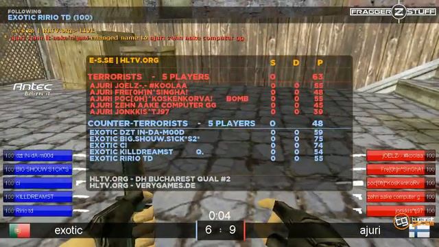 exotic vs ajuri @ DH: Bucarest HLTV.org Qualifier #2 смотреть онлайн