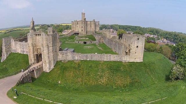 The Castles of Warkworth Mitford Bothal. Aerial Film Photography смотреть онлайн