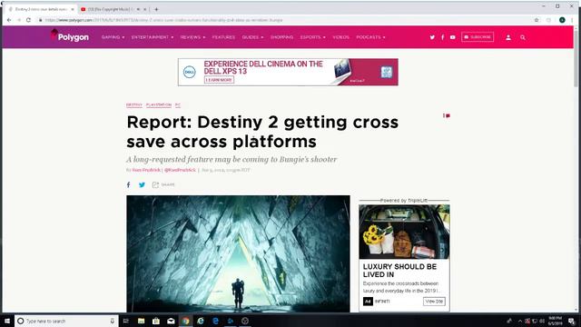 *DESTINY 2 MAY BE GETTING CROSS SAVE * IN THE EARLY FUTURE смотреть онлайн