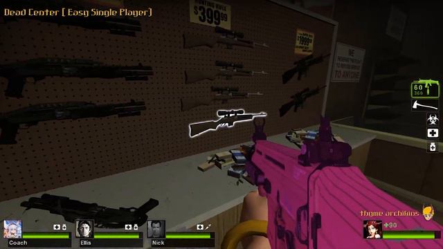 Left 4 Dead 2 : "Dead Center Map" (Easy Single Player) смотреть онлайн