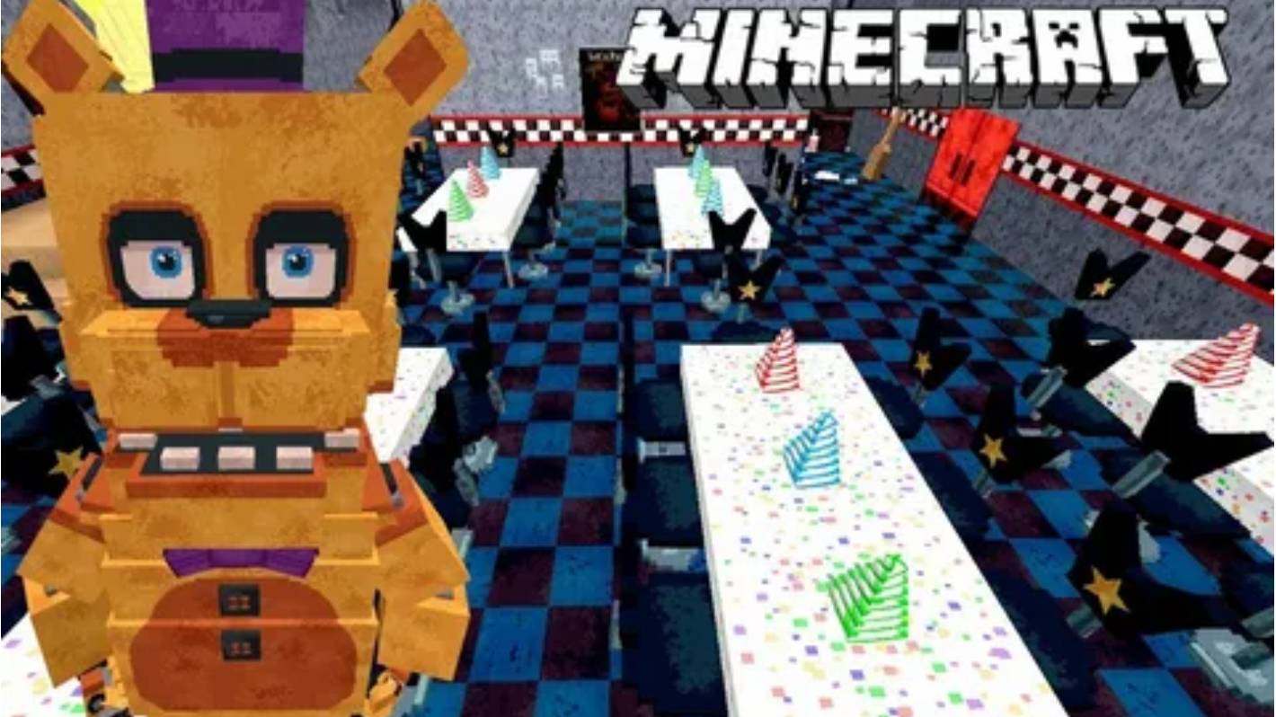 Пиццерия Fredbears Family Diner в Minecraft. Тур по карте.
