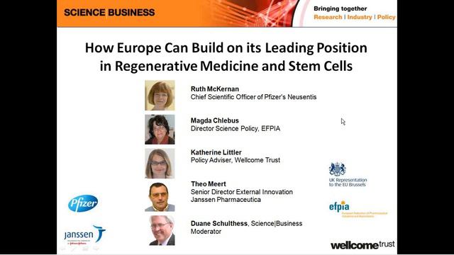 How Europe can build on its leading position in regenerative medicine and stem cells смотреть онлайн