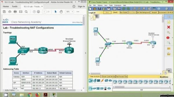 9.3.1.5 Lab - Troubleshooting NAT Configurations
