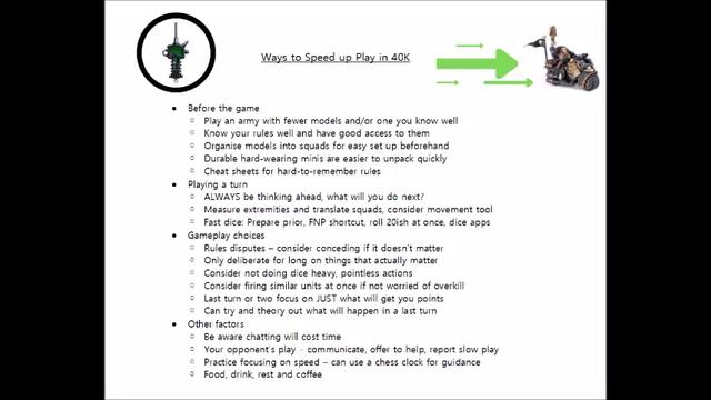 How to Play Faster in Warhammer 40k - Speed play tips + tactics to finish games quicker смотреть онлайн