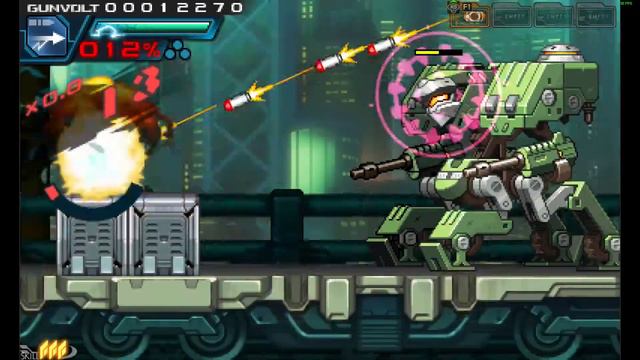 Azure Striker Gunvolt Gameplay on MINIX NEO Z64 Windows 10 смотреть онлайн
