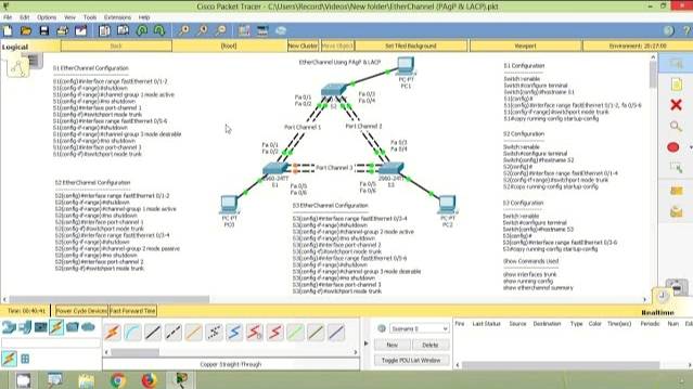 Configure EtherChannel (PAgP and LACP) in Packet Tracer смотреть онлайн