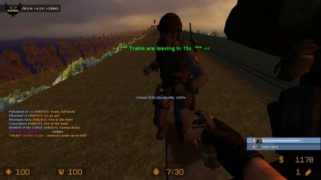 ZOMBIE ESCAPE, COUNTER-STRIKE: SOURCE, MAP: ZE_trainescape, Nemesis смотреть онлайн