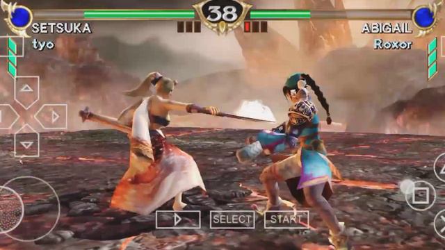 Ultimate Mitsurugi & Combo Setsuka_Soul Calibur Broken Destiny PSP смотреть онлайн