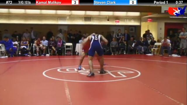 NYAC FS 74 KG / 163 lbs: Kamal Malikov vs. Steven Clark смотреть онлайн