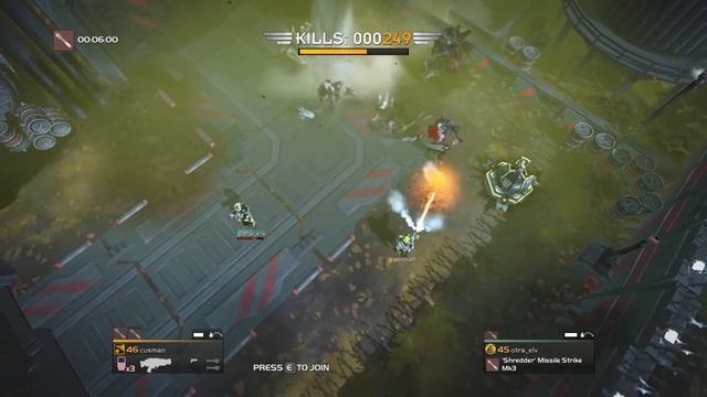 Helldivers - 2P 'Shredder' Missile Strike vs Cyborgs (RS) смотреть онлайн