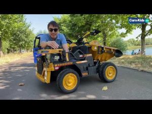 Электромобиль грузовик RF-022 с откидным бортом. Самосвал для ребенка.