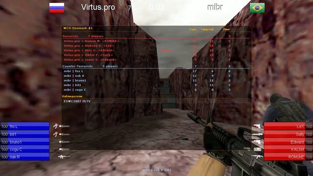 [ HLTV ] Virtus.pro Vs Mibr (ESWC 2007)