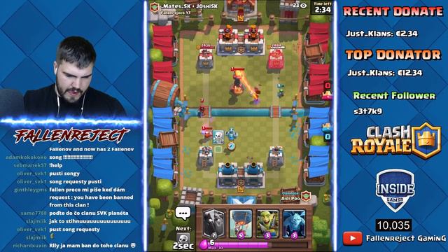 Clash Royale - NOVÝ 2v2 MÓD!!! BIJEM SA S FANÚŠIKMI / SK - CZ Gameplay / Letsplay смотреть онлайн