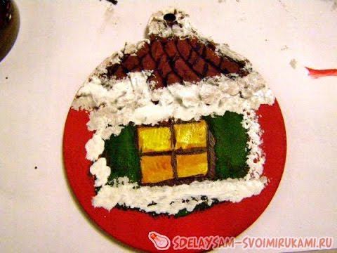 Как сделать елочную игрушку своими руками смотреть онлайн