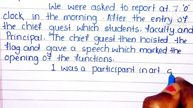 Report writing on Republic day celebration in your school in English l смотреть онлайн