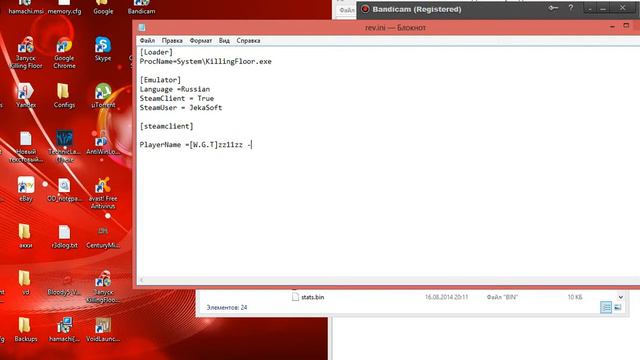 Killingfloor-как поменять ник