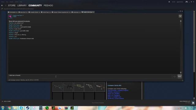 Guy Tries to scam my Csgo knife смотреть онлайн