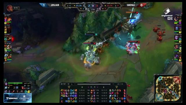 SBENU Sonicboom vs Jin Air Green Wings - Game 2 | LCK Summer Split 2015 W3D3 смотреть онлайн