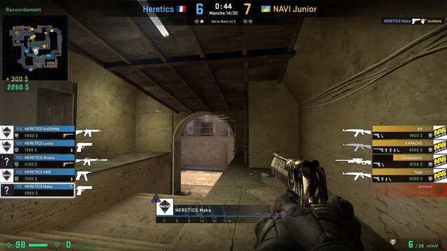 [CS:GO] Heretics VS NaVi Junior - Cyber.BET Cup 1/2 Finale - Mirage (Map 2) смотреть онлайн