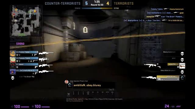 obey.blur CSGO Awp Clutch!!! смотреть онлайн