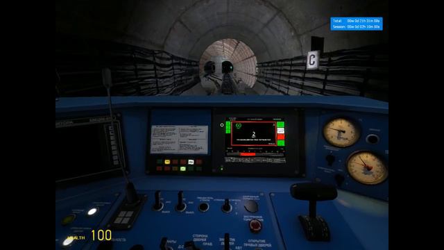 Garrys mod Metrostroi Катаемся на Юбилейном! 81-722. смотреть онлайн