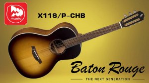 Акустическая гитара BATON ROUGE X11S/P-CHB || Парлор с топом из массива ели