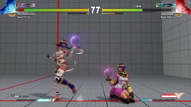 Ode to the 2-Hit combo! Menat (Mwisk) vs Menat STREET FIGHTER V SEASON 2 Matches смотреть онлайн