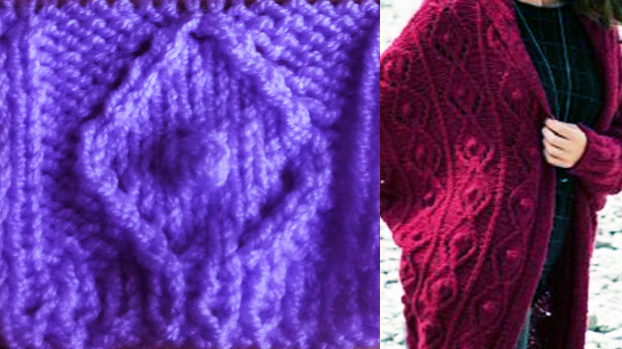 Модное ВЯЗАНОЕ ПАЛЬТО из журнала ВЕРЕНА | Образец узора с шишечками спицами Часть I смотреть онлайн