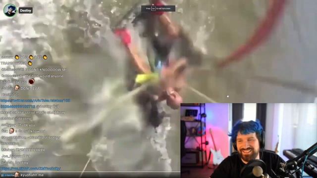 Destiny Reacts To Jesus Walking On Water Pitbull смотреть онлайн