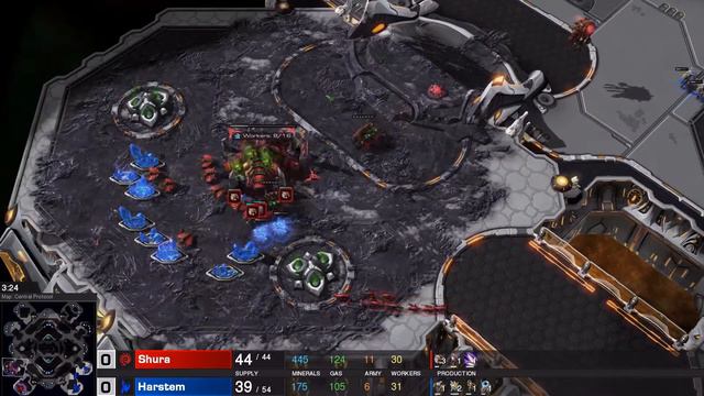 SC2 LotV - Shura vs Harstem - ZvP - G4 - Starcraft 2 Pro tournament смотреть онлайн