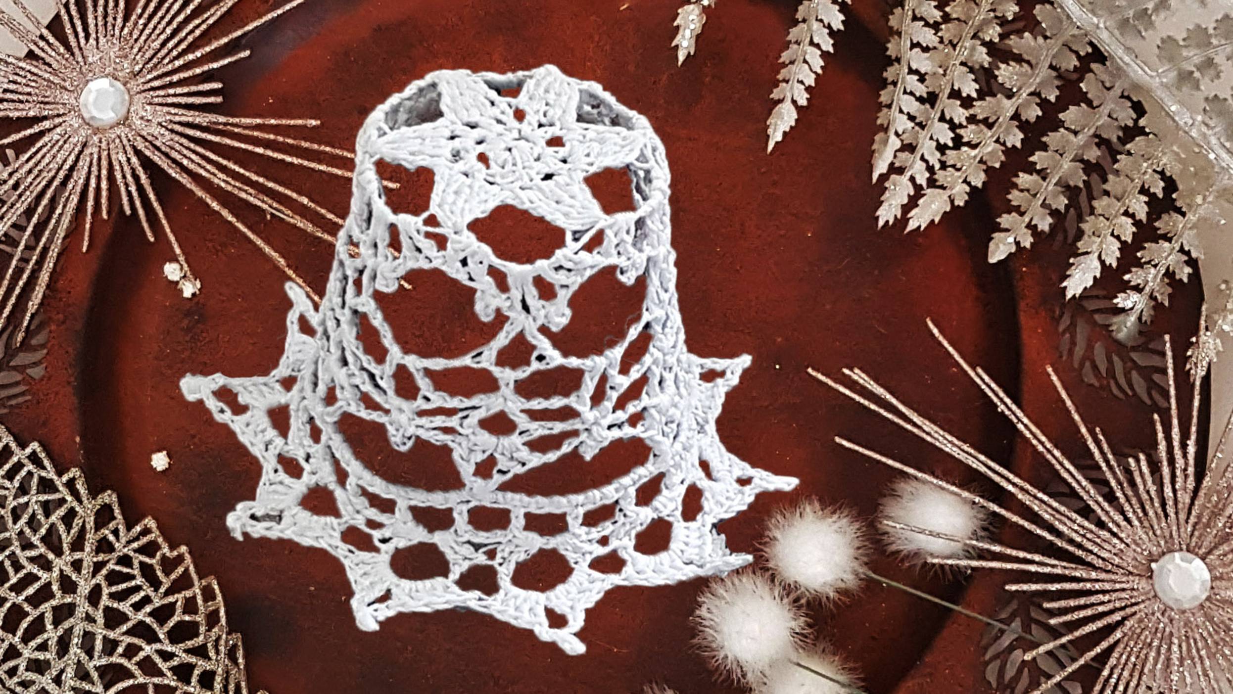 АЖУРНЫЙ КОЛОКОЛЬЧИК крючком | Вязанные идеи к новому году смотреть онлайн