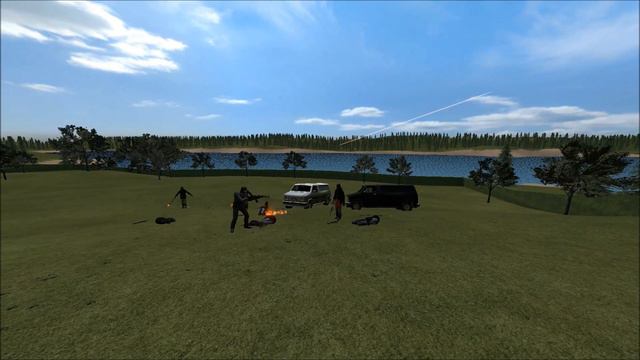 John Wick  VS Bad Guys House Defence NPC Battle Garry's Mod #johnwick