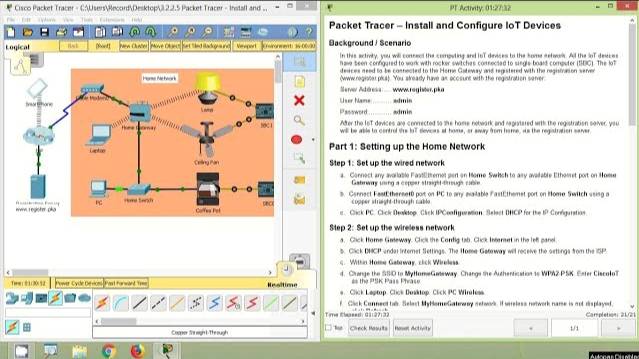 3.2.2.5 Packet Tracer - Install and Configure IoT Devices смотреть онлайн
