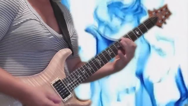 Hot girl on guitar playing Dio "Last in Line" solo смотреть онлайн