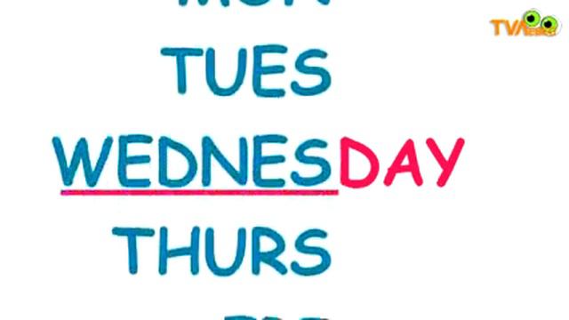 Дни недели, песенка смотреть онлайн