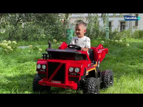 Детский электромобиль самосвал с полным приводом К111АМ смотреть онлайн