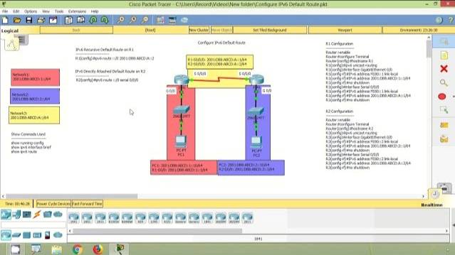 How to Configure IPv6 Default Route in Packet Tracer | CISCO Certification смотреть онлайн