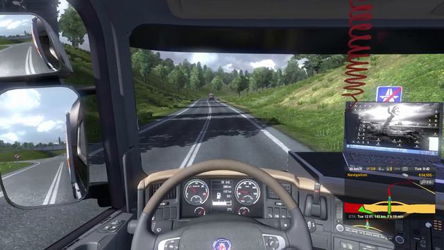 Euro Truck Simulator 2 - Scania Interior Mod HD смотреть онлайн